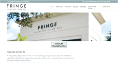 Desktop Screenshot of fringesalonandcolorbar.com