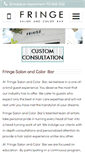 Mobile Screenshot of fringesalonandcolorbar.com
